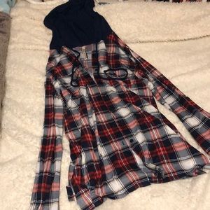 Plaid button down